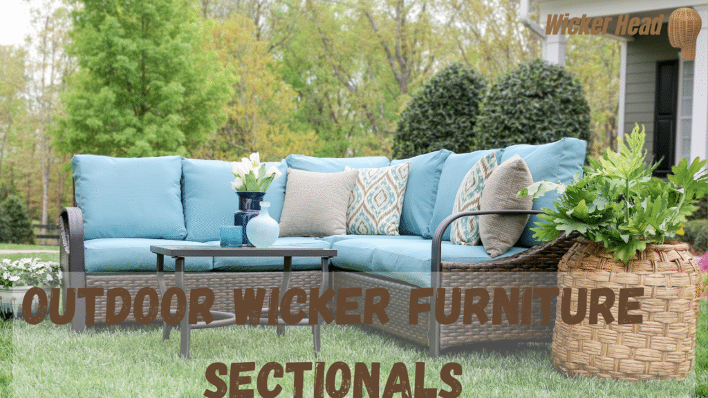outdoor wicker furniture sectionals