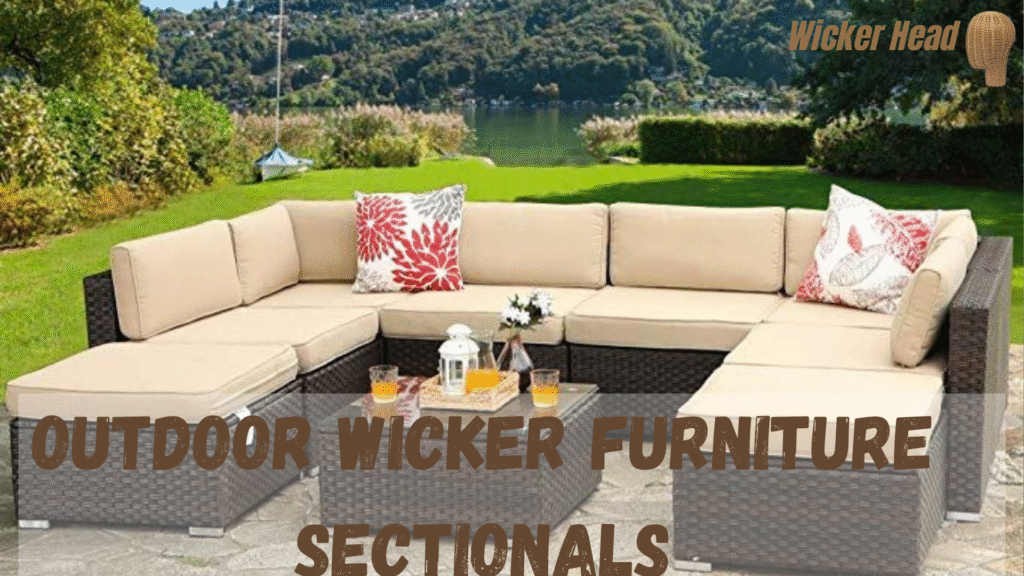 outdoor wicker furniture sectionals