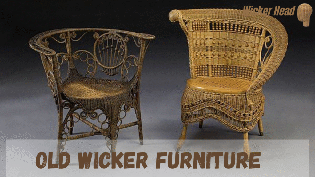 old wicker furniture