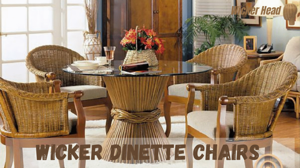 wicker dinette chairs