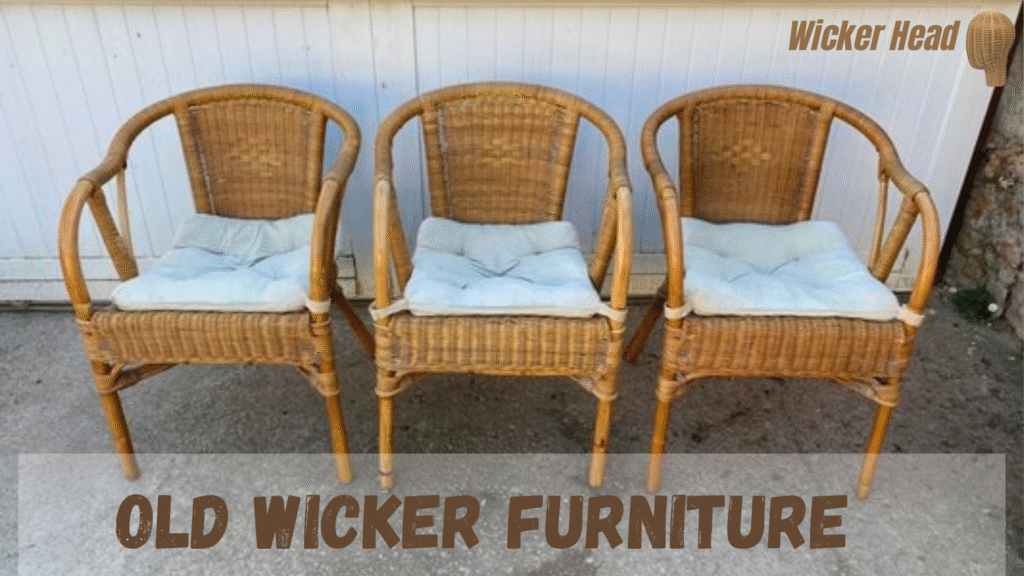 old wicker furniture