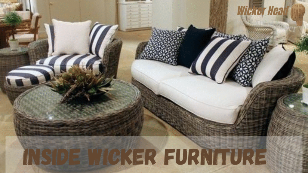 inside wicker furniture