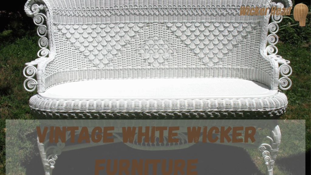 vintage white wicker furniture
