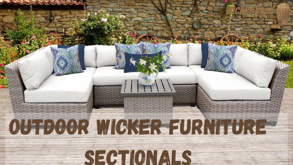 outdoor wicker furniture sectionals