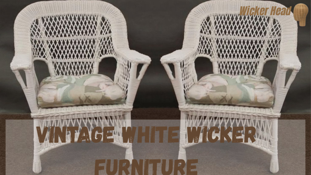 vintage white wicker furniture