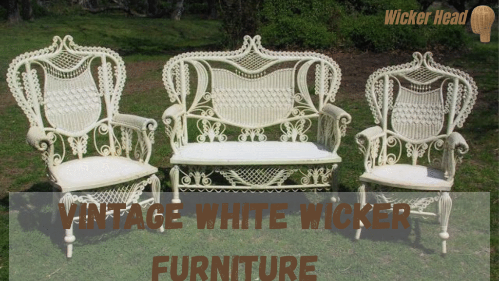 vintage white wicker furniture